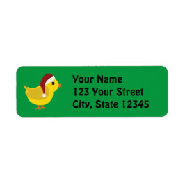 Etiqueta Santa Chick