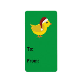 Etiqueta Santa Chick