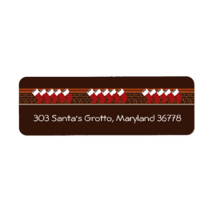 Etiqueta Santa Christmas Stockings