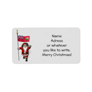 Etiqueta Santa Claus Con El Firma De Ontario