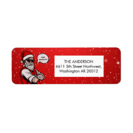 Etiqueta Santa Claus Stay Naughty Funny Navidades