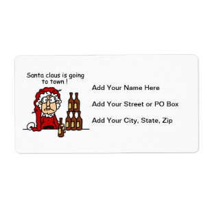 Etiqueta Santa Claus va a la ciudad