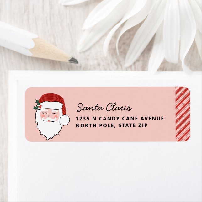 Etiqueta Santa Face | Rosa y Rojo (In situ)