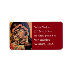 Etiqueta Santa María Teotokos