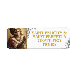 Etiqueta Santa Perpetua y Santa Felicidad