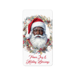 Etiqueta Santa Return Address Label