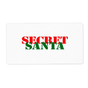 Etiqueta Santa secreto