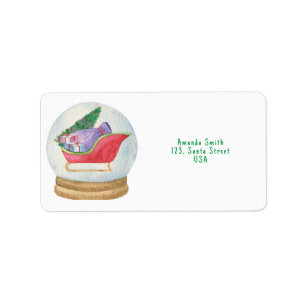 Etiqueta Santa Sled