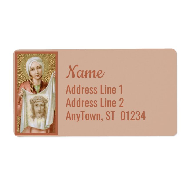 Etiqueta Santa Verónica de Jerusalén (60 JM) (Frente)