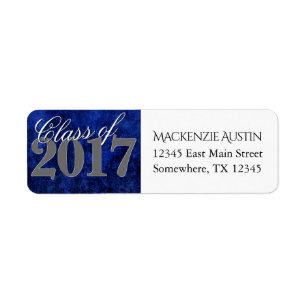 Etiqueta Sapphire Grad   Blue Royal Cobalt Azure Year