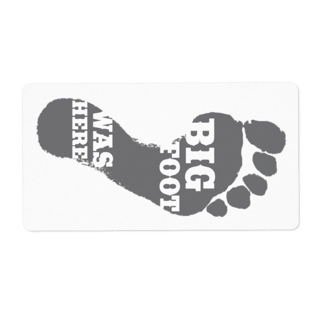 Etiqueta Sasquatch Hunter - Bigfoot (Frente)