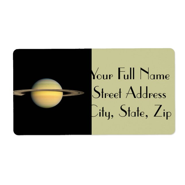 Etiqueta Saturn durante Equinox (Frente)