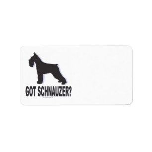 Etiqueta Schnauzer/Dog