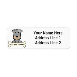 Etiqueta Schnauzer miniatura personalizado
