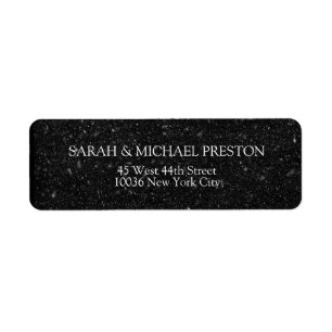 Etiqueta Schwarz Weiß Struktur Adressaufkleber