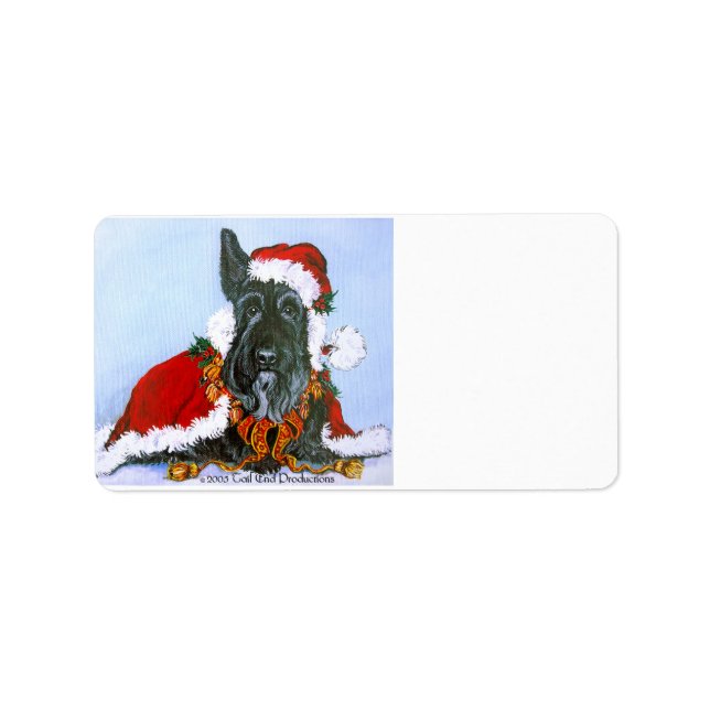 Etiqueta Scottie Claus (Frente)
