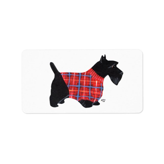Etiqueta ¡Scottie con Stickers de Suéter! (Frente)