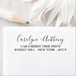 Etiqueta Script Estiloso Nombre y Dirección Personalizados<br><div class="desc">Etiquetas de Dirección de Envío de Script Estiloso Nombre y Dirección Personalizados.</div>