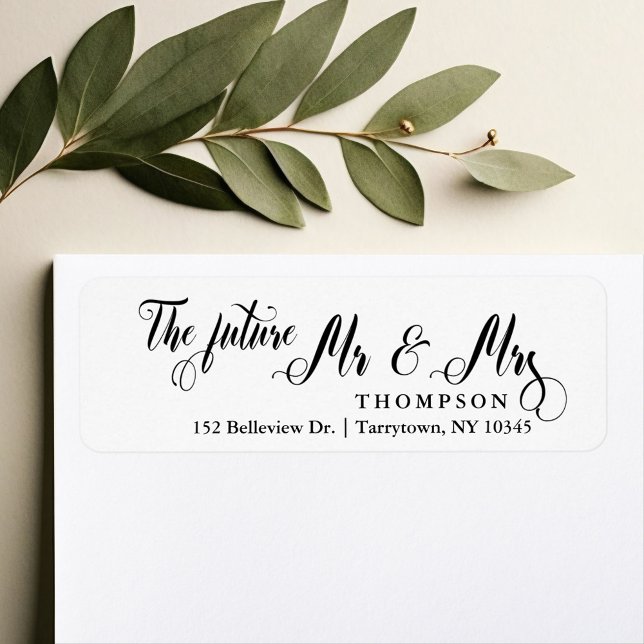 Etiqueta Script The Future Mr. y Mrs. (Subido por el creador)