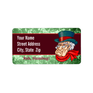 Etiqueta Scrooge viejo malo