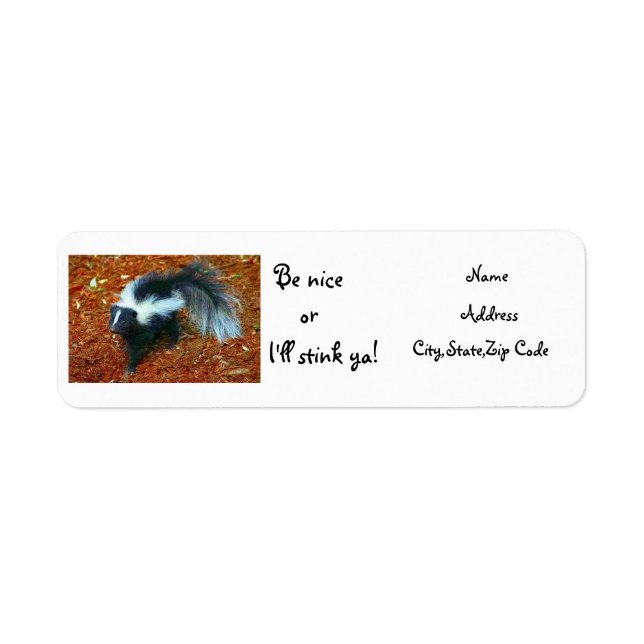 Etiqueta ¡Sé amable o te apesto! (Frente)