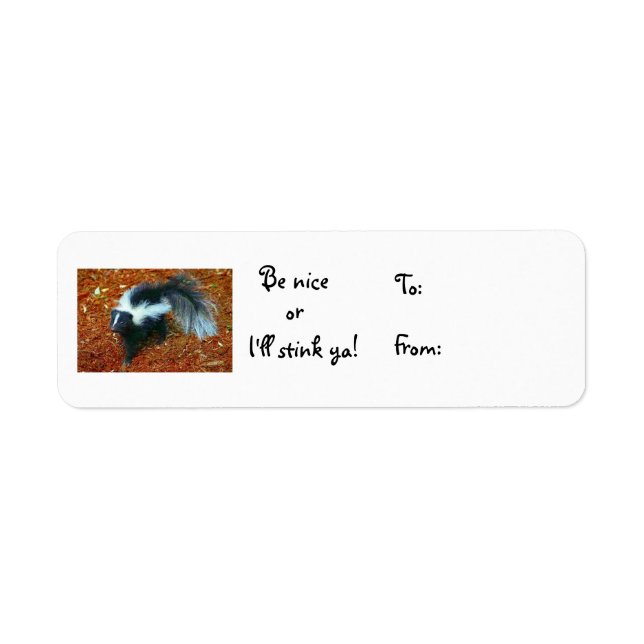 Etiqueta ¡Sé amable o te apesto! - navidades. (Frente)