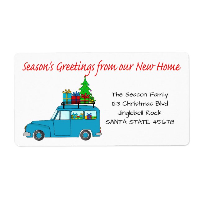 Etiqueta Season's Greetings from new home label (Frente)