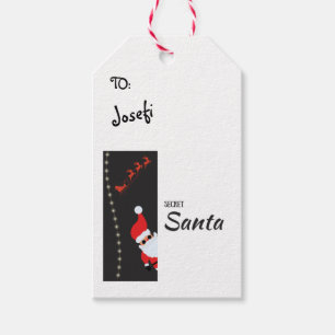 Etiqueta secreta de regalo de Santa
