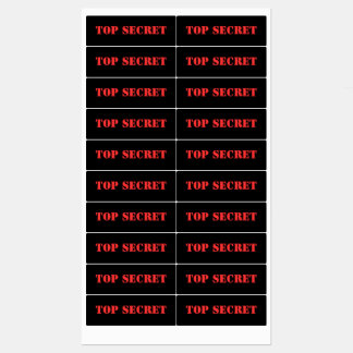 etiqueta SECRETA SUPERIOR