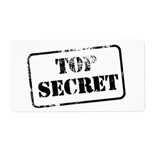 Etiqueta Secreto superior (Frente)