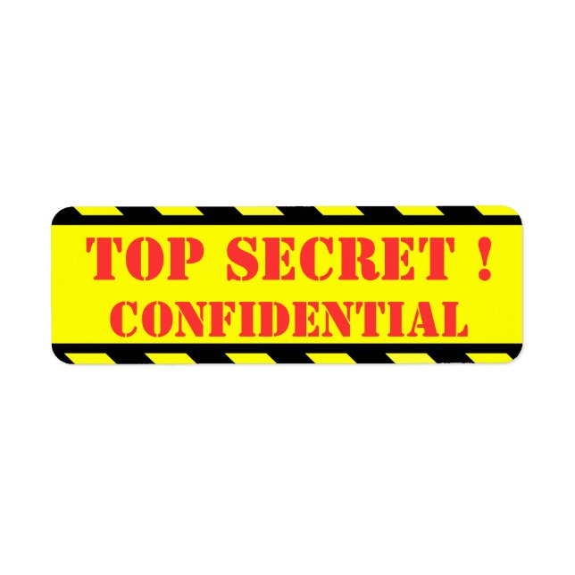Etiqueta secreto superior - confidencial (Frente)