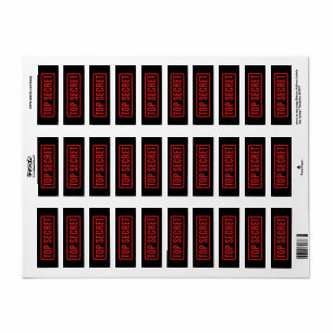 Etiqueta Secreto superior negro