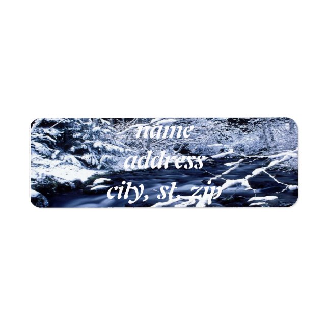 Etiqueta Secuencia de nieve - (Frente)