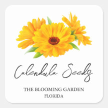 Etiqueta Semillas de Calendula