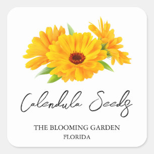 Etiqueta Semillas de Calendula