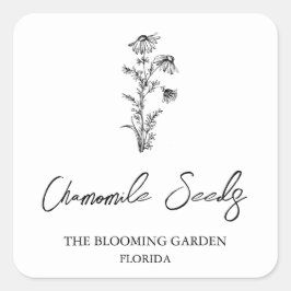 Etiqueta Semillas de Chamomile