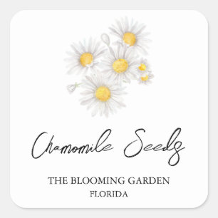 Etiqueta Semillas de Chamomile