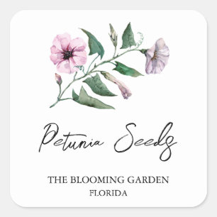 Etiqueta Semillas de Petunia