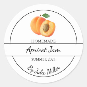 Etiqueta sencilla de Apricot Jam