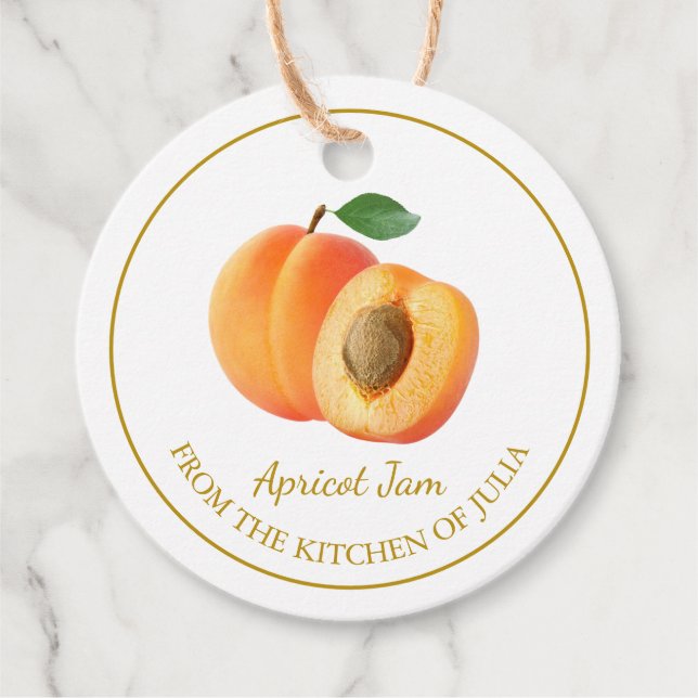 Etiqueta sencilla de Apricot Jam Hang (Anverso)