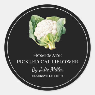 Etiqueta sencilla de coliflor de pollo casero