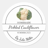 Etiqueta sencilla de coliflor de pollo casero