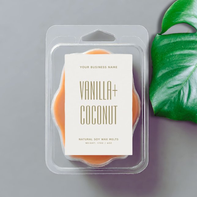 Etiqueta sencilla de fusión de cera de soja de mar (Subido por el creador)