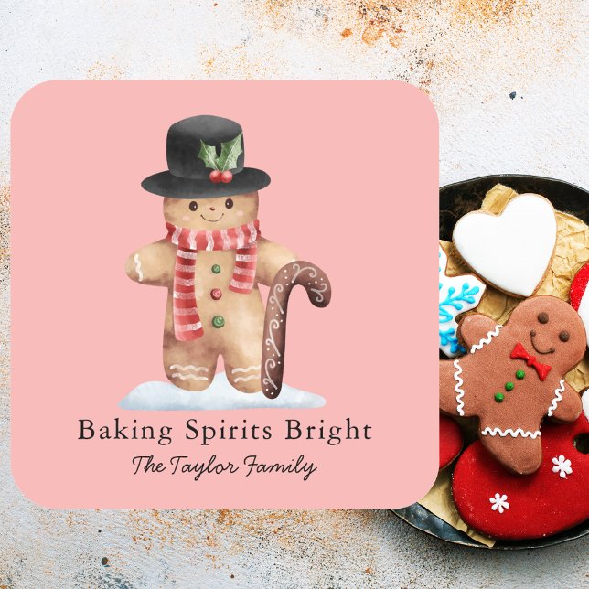 Etiqueta sencilla de horquilla de Navidades clásic (Subido por el creador)