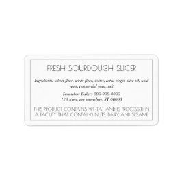 Etiqueta sencilla de horquilla de Personalizable