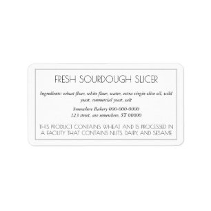 Etiqueta sencilla de horquilla de Personalizable