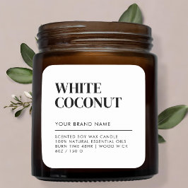 Etiqueta sencilla de productos alimenticios minima