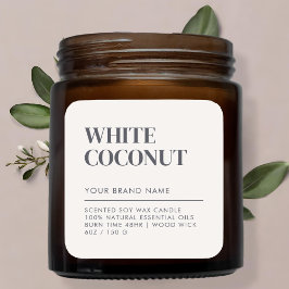 Etiqueta sencilla de productos alimenticios minima