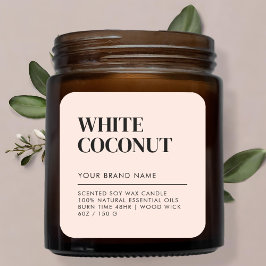 Etiqueta sencilla de productos alimenticios minima