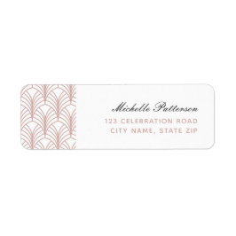 Etiqueta Sencilla y elegante dirección del patrón Art Déco 